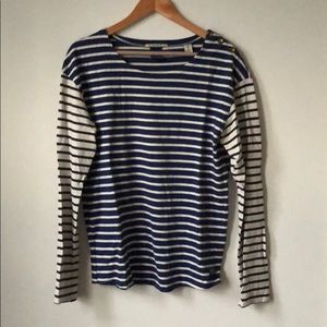 Scotch & Soda Mixed Stripe Long Sleeve Tee